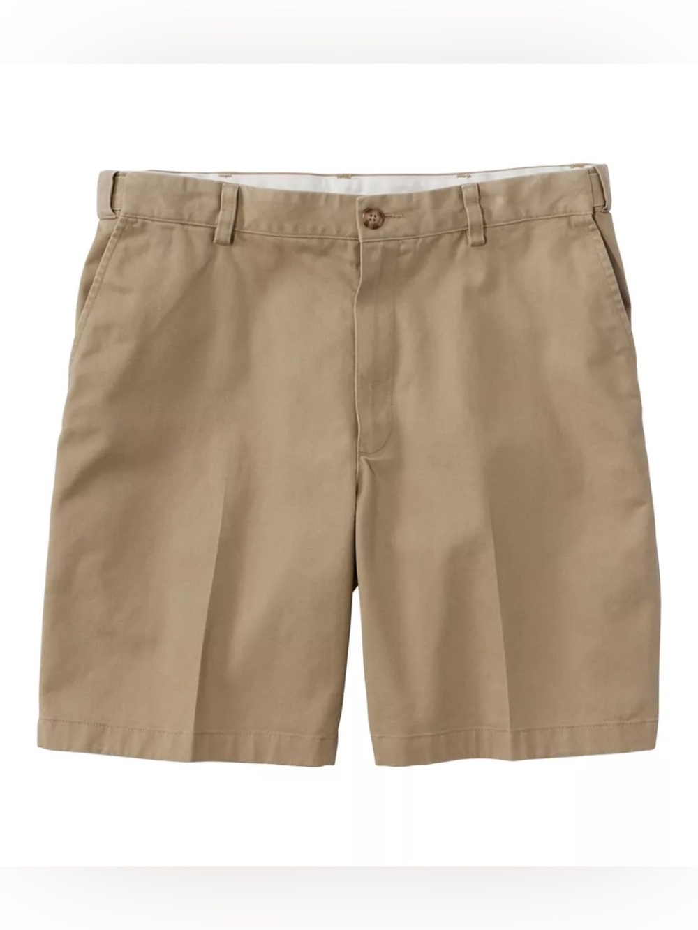 L.L. Bean Wrinkle-Free Double L Chino Shorts, Natural Fit 8"